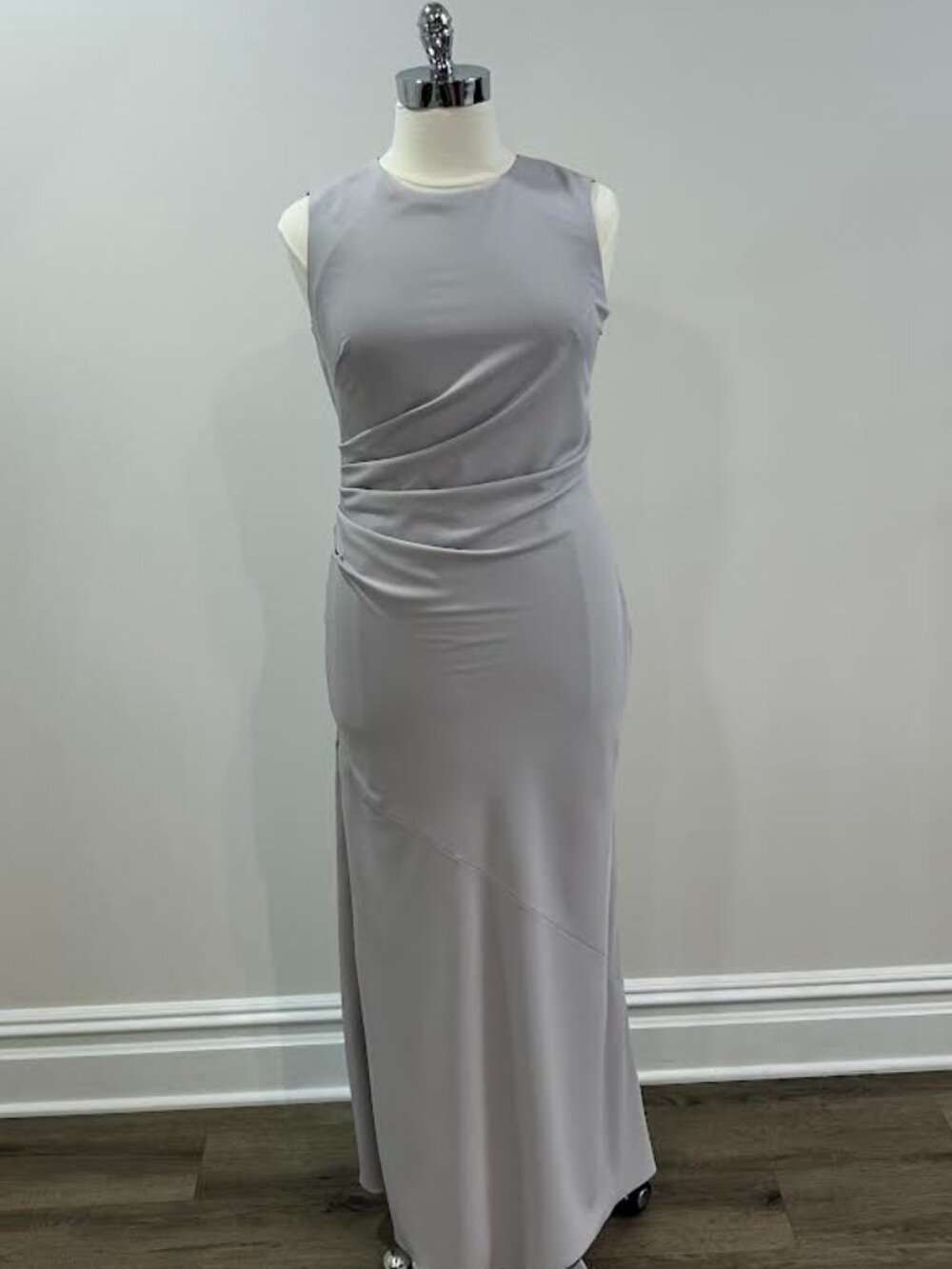 Dove Draping Crepe Gown with an Open Back Style Taro Size 14